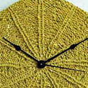 Knitted clock