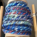 super bulky yarn being spun