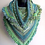'All the Greens' shawl