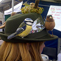 needle felted birds hat