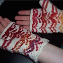 Flying Poppies Mitts
