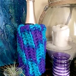 Mermaid knit / crochet party wine sleeve 