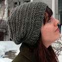 Slouchy Grey Gotland Hat by Stefanie Goodwin-Ritter