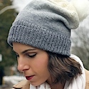 Perfect slouchy grey-dient hat