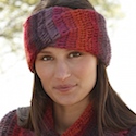 Bramble Jam crochet head band and neck warmer by DROPS Design