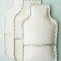 Felted wool hot water bottle cover