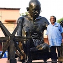 bronze statue of the 'Father of his Nation'