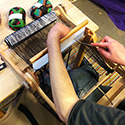 Weaving using the Ashford Knitter's Loom