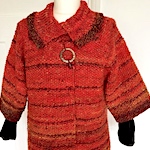 Hand spun and knitted jacket