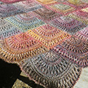 Panda Silk DK Fan Shawl