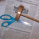 Handspun recycled newspaper