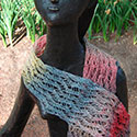 Palette lace scarf for handspun