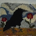 Rug-hooked clutch