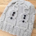 Snowman Hat Knit Pattern by Julie Measures