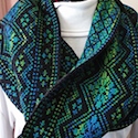 Stained Glass Cowl by Wendy D. Johnson