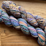 Striped handspun socks