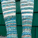 Striped legwarmers