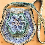 Handspun Flower Bag