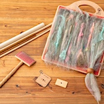 Tulle and tools for blending boards