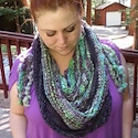 Thick and Thin Shawlette by Julia Symens