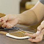 Weave your last pin-loom row in seconds