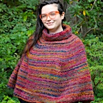 Easy Top-Down Poncho/Capelet by Lorna Pearman