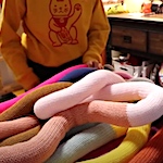 Charlotte fiber artist using vibrant colors to bring joy