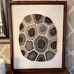 Knitted Petoskey stone