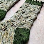 Winter Boughs socks by Helen Kurtz