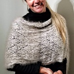 Angora shawl