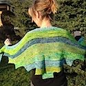 Happy Aquarius shawl by Anne-Katrine Reintoft