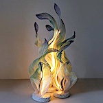 Mirei Monticelli's Handwoven Banana-Fiber Lamps