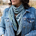The Lacy Lakes Bias Scarf