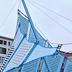 Pauline van Dongen's kite-like Umbra Pavilion