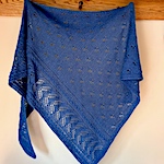 Royal blue shawl