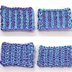 Knit below, brioche knitting, and tuck stitches: what's the difference?