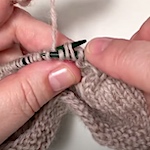 How to knit cables without a cable needle