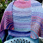 Handspun Lunar Phase shawl