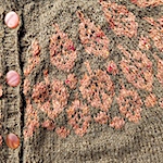 Copper fall leaves cardigan