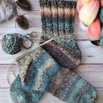 Cozy Chillin' Socks by Finicky Creations 