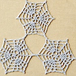 Crochet spider web