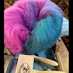 Sixty 2oz batts carded for the Tour de Fleece