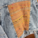 Finishing off warps with loom waste