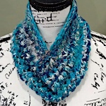 Handspun Diamond Twist Cowl by Carla Hanson