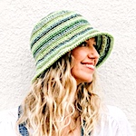 Easy Crochet Bucket Hat by Jess Coppom