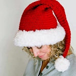 Easy crochet classic santa hat 