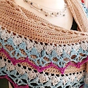 Echinacea crochet shawl by Andrée-Anne Marceau