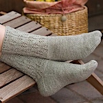 Eyelet Socks by Carol Huebscher Rhoades