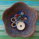 Felted Flower Bowl by Meg Myers