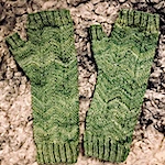 Fitzie's fresh green Fadewalker mitts 